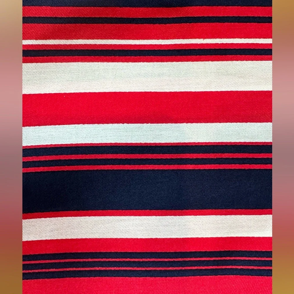 ❤️ Red, White & Blue Striped Scarf ❤️